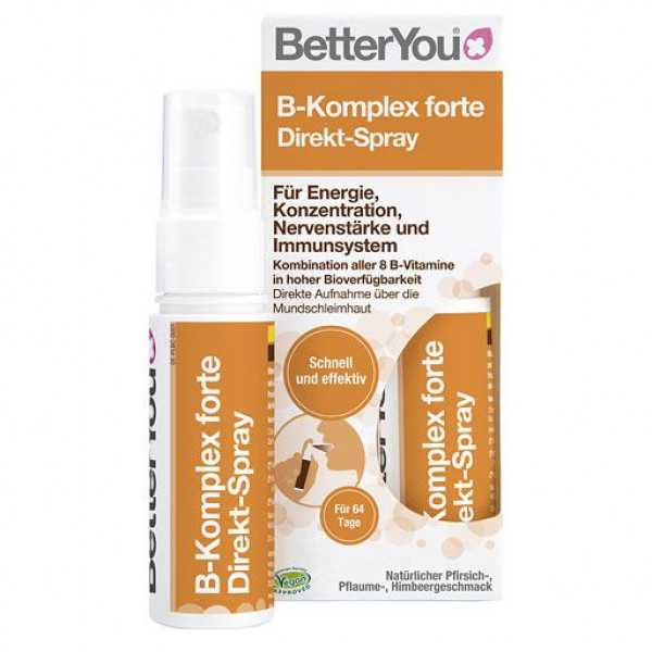 Спрей с витамином Б BETTERYOU Vitamin B-Komplex forte Direkt-Spray 25 мл Hansa Naturheilmittel Спрей с витамином Б BETTERYOU Vitamin B-Komplex forte Direkt-Spray 25 мл Hansa Naturheilmittel